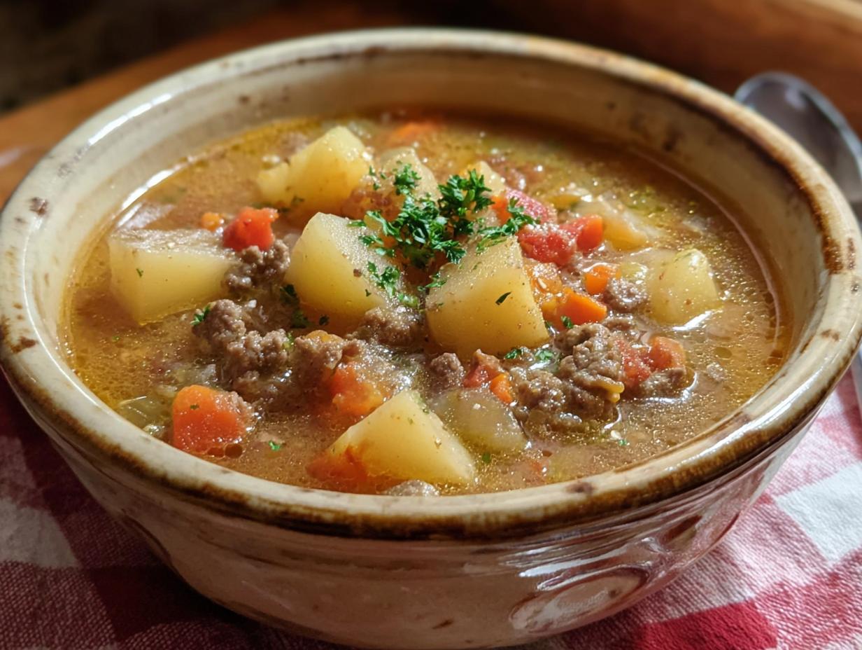 Hamburger Potato Soup: 10 Amazing Flavor Secrets - Hamburger Potato Soup - additional detail