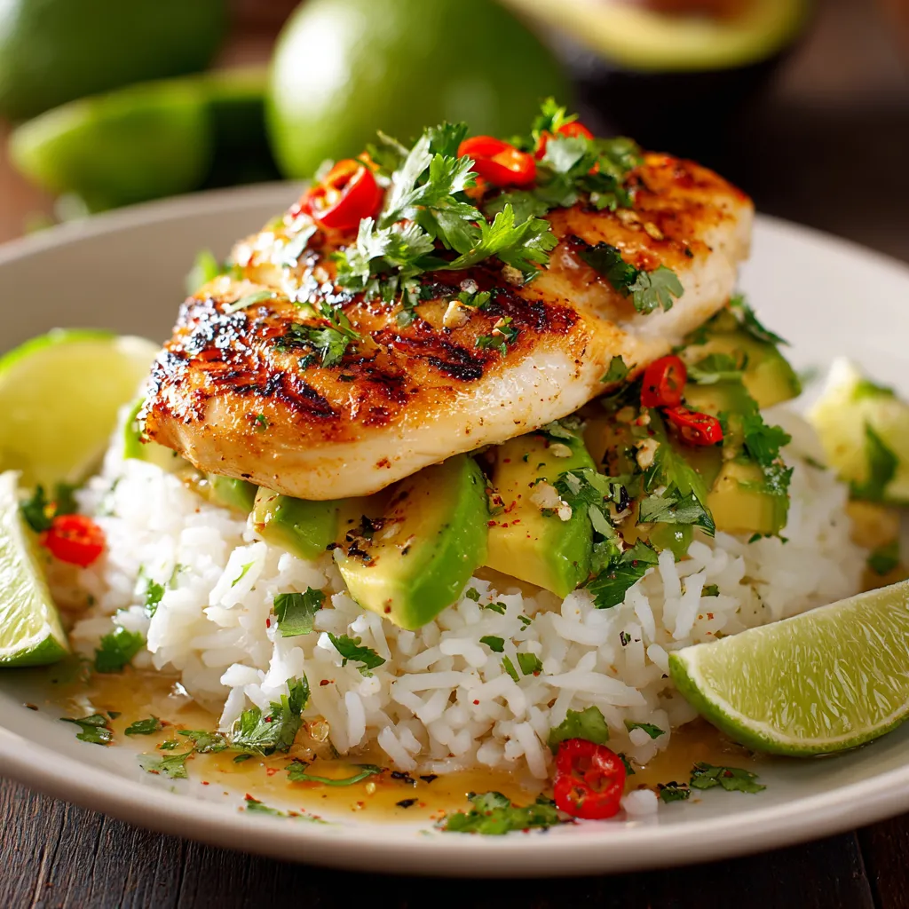 Honey Lime Chicken and Avocado Rice Stack: Amazing 5-Min 9 Honey Lime Chicken and Avocado Rice Stack: Amazing 5-Min
