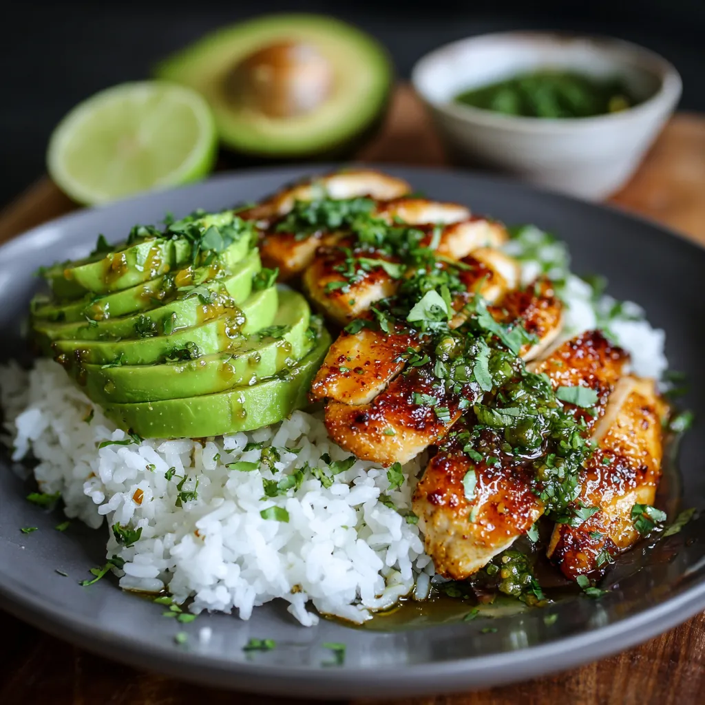 Honey Lime Chicken and Avocado Rice Stack: Amazing 5-Min 8 Honey Lime Chicken and Avocado Rice Stack: Amazing 5-Min