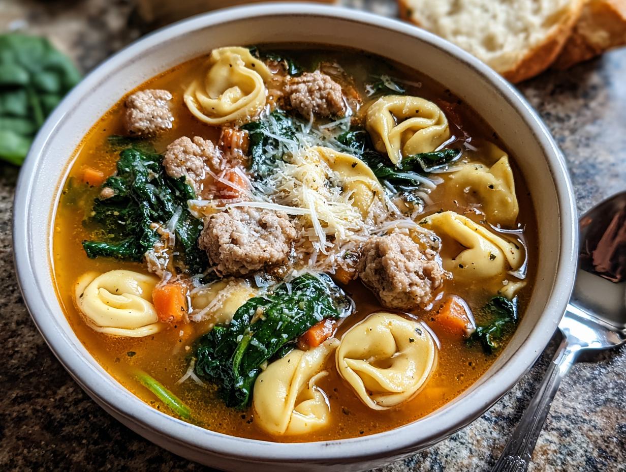Amazing Italian Sausage Tortellini Soup in 40 Mins - Italian Sausage Tortellini Soup - main visual representation
