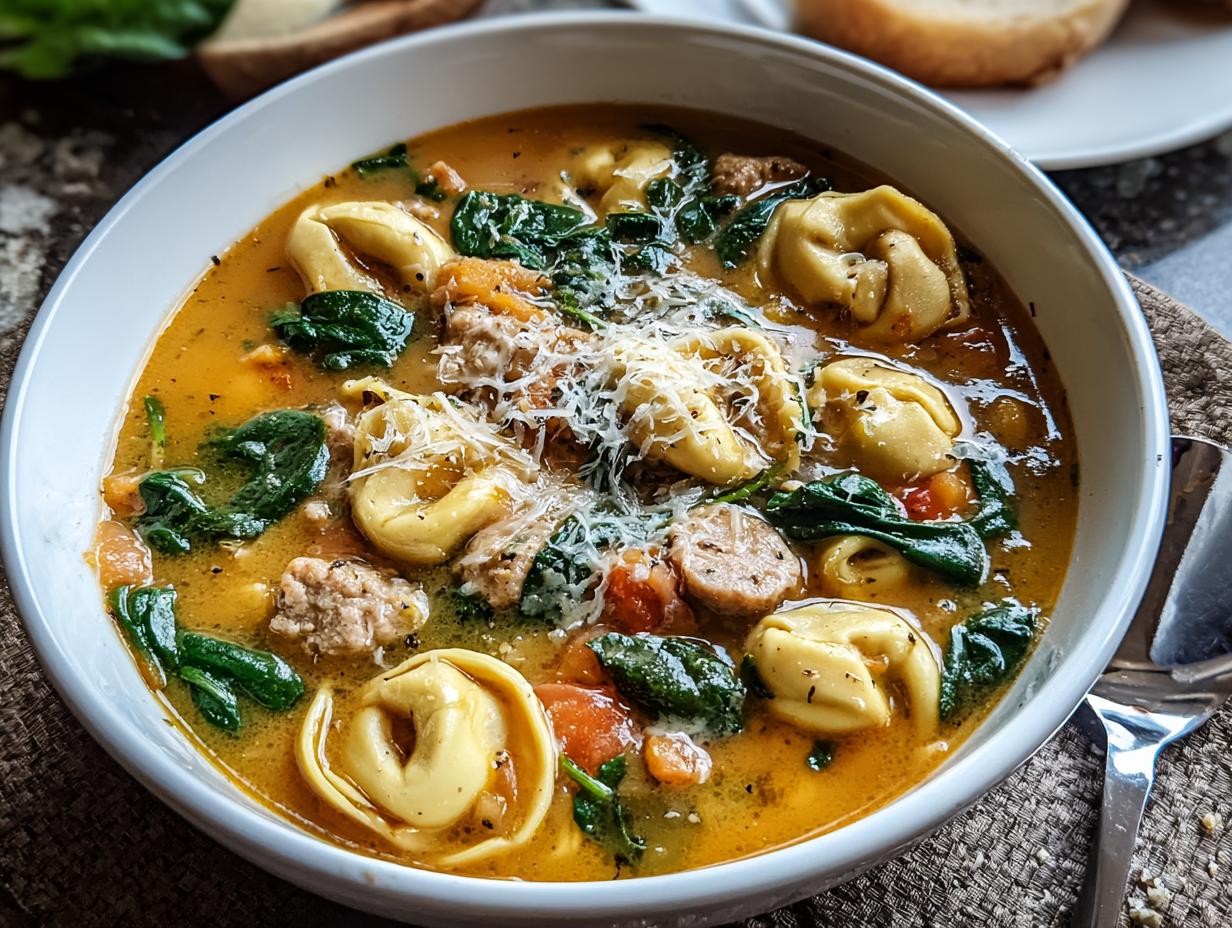 Amazing Italian Sausage Tortellini Soup in 40 Mins - Italian Sausage Tortellini Soup - additional detail