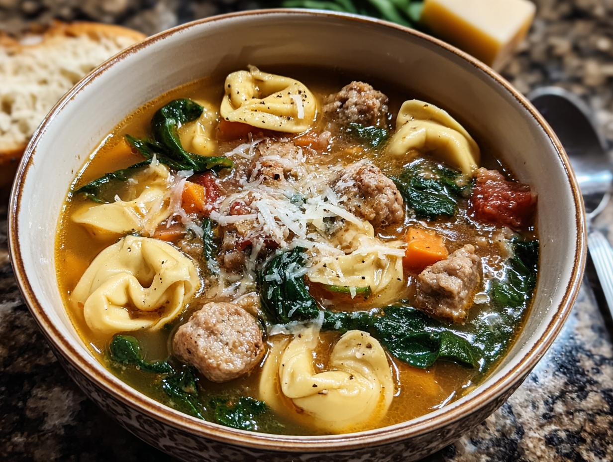 Italian Sausage Tortellini Soup