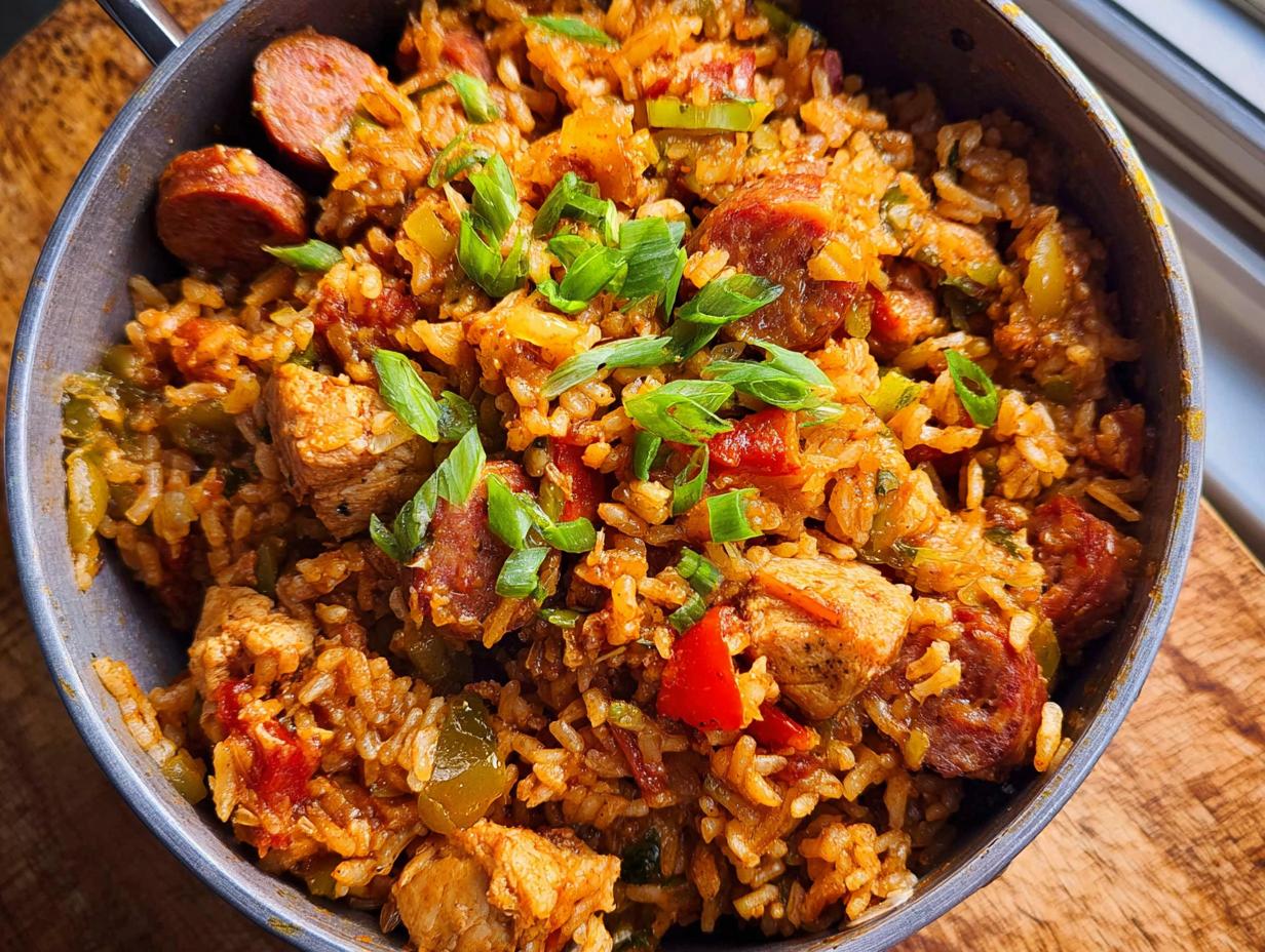 Louisiana Chicken Sausage Jambalaya: 1 Pot Magic - Louisiana Chicken Sausage Jambalaya - additional detail