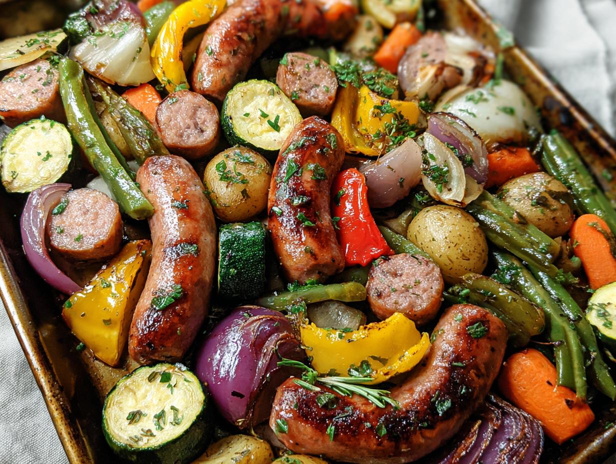 Meal Ideas Sausage: 1 Awesome Sheet Pan Dinner - Meal Ideas Sausage - additional detail