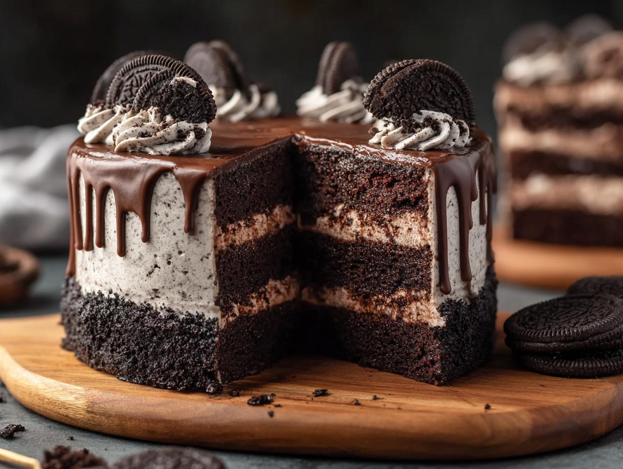 Best Oreo Chocolate Cake You’ll Ever Make 4 Best Oreo Chocolate Cake You’ll Ever Make - Oreo Chocolate Cake - main visual representation