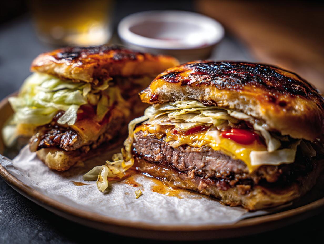 Oven Baked Cabbage Burgers