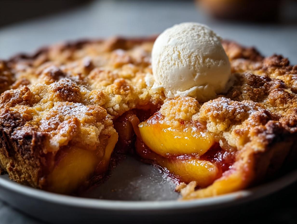 Amazing Peach Cobbler with 2 Cans Peaches - Peach Cobbler Canned Peaches - additional detail