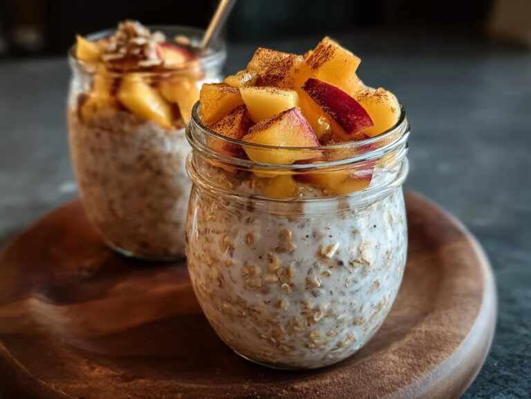 Peach Overnight Oats