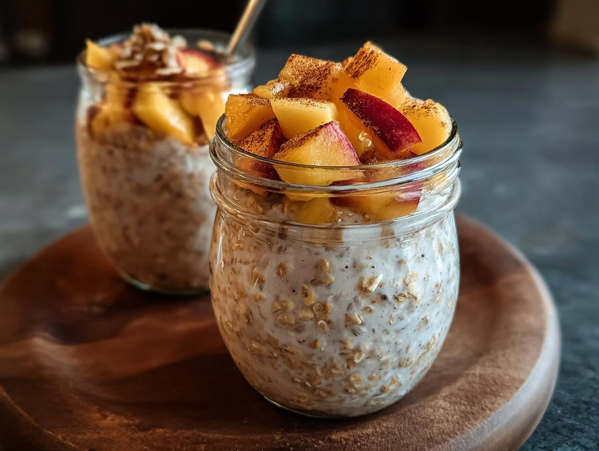 Peach Overnight Oats