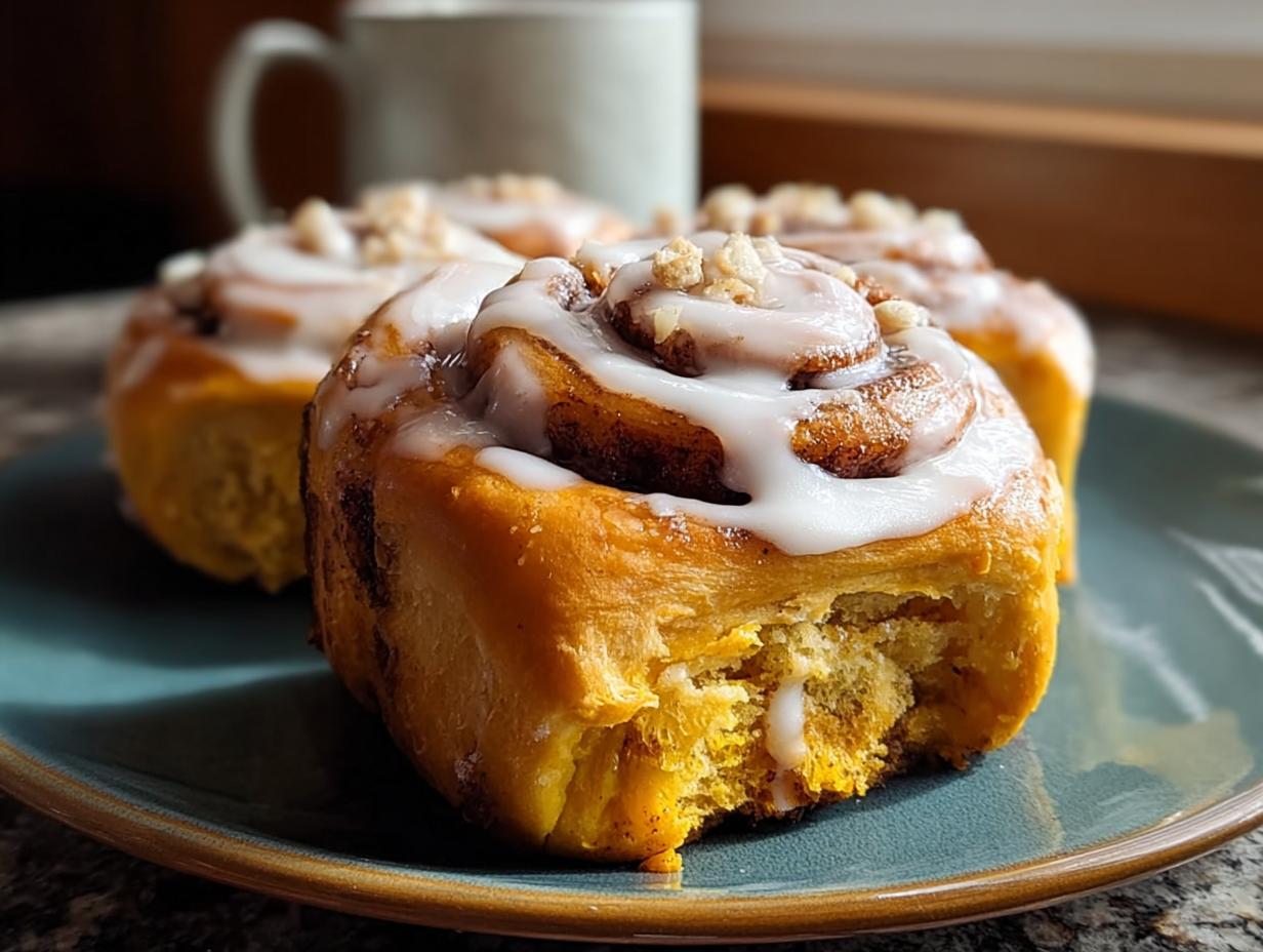 Pumpkin Cinnamon Rolls: Delicious Fall Treat - Pumpkin Cinnamon Rolls - additional detail