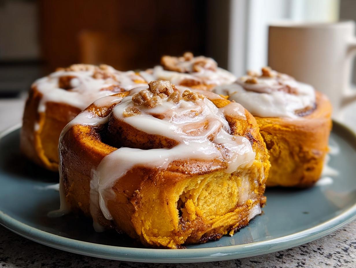 Pumpkin Cinnamon Rolls: Delicious Fall Treat - Pumpkin Cinnamon Rolls - additional detail