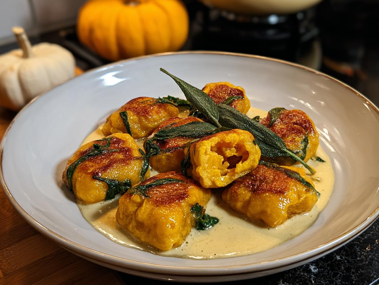 Easy Pumpkin Gnocchi: A Warm Hug - Shaping the pumpkin gnocchi dough into ropes