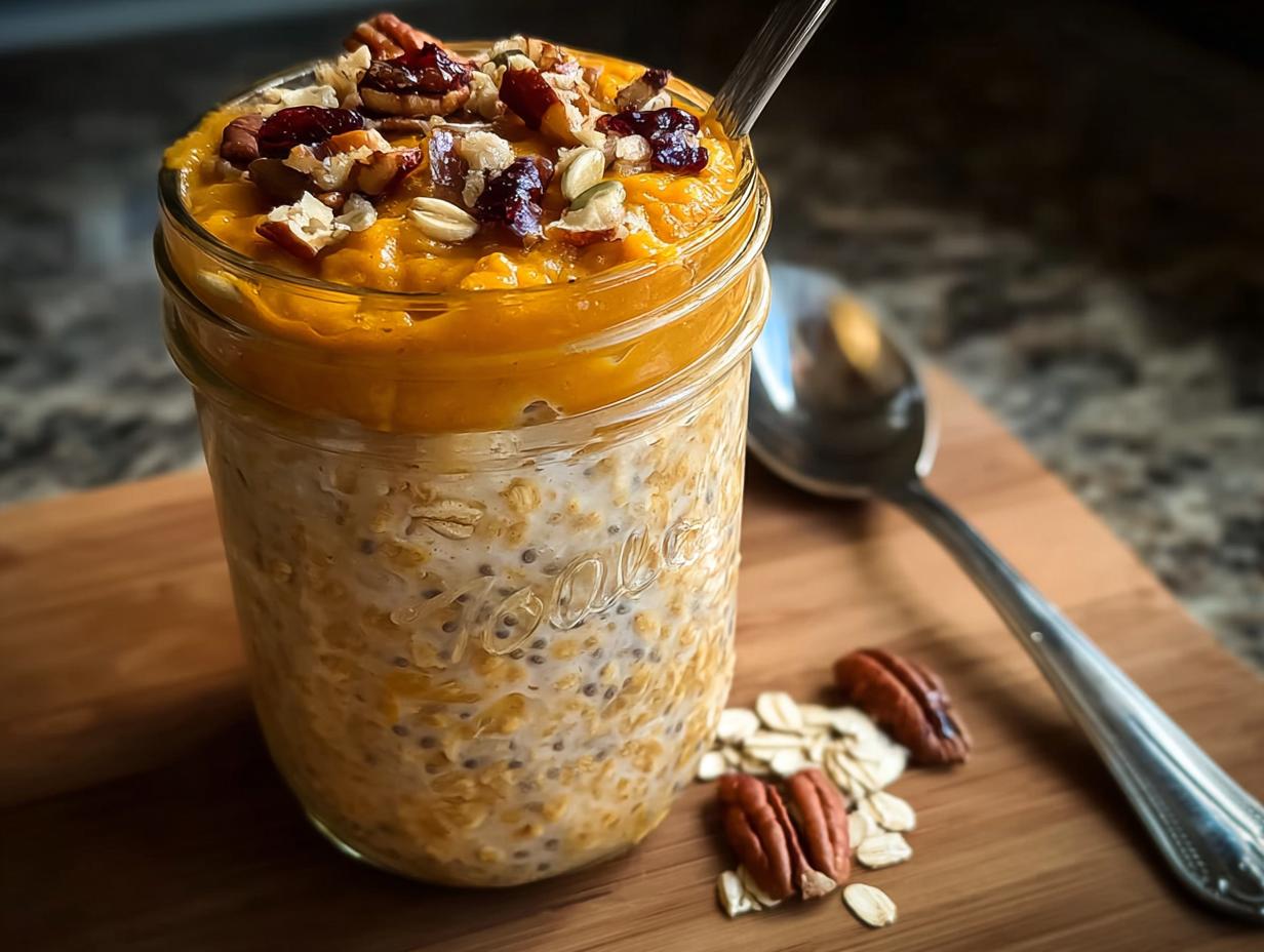 Pumpkin Overnight Oats: Cozy 5-Minute Treat - Pumpkin Overnight Oats - final presentation