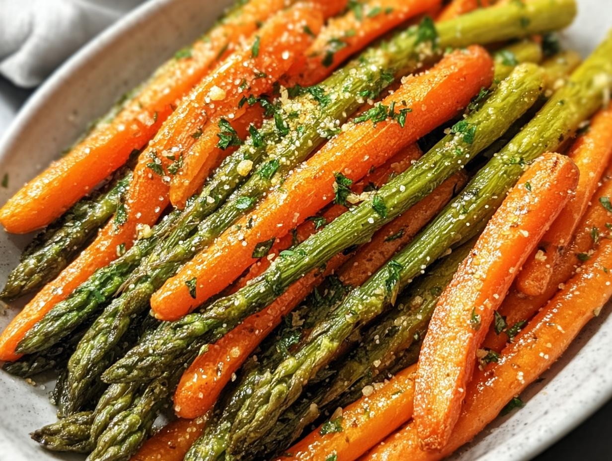 Roasted Asparagus Carrots