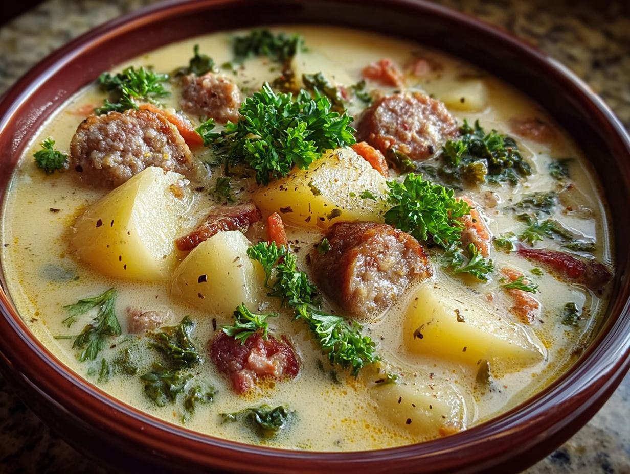 Sausage Potato Soup: 4 Steps to Comfort - Sausage Potato Soup - additional detail