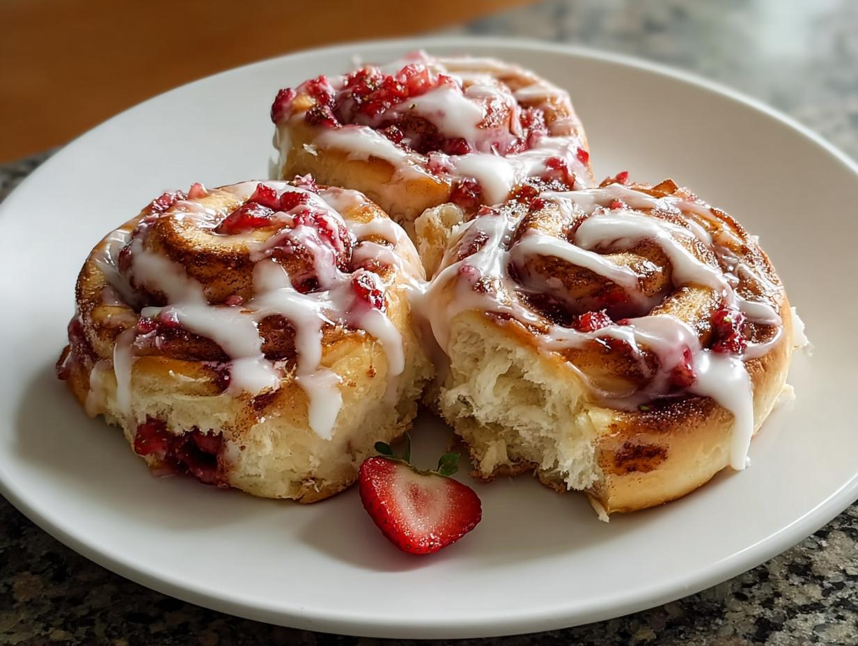Amazing 4 Strawberry Cinnamon Rolls - Strawberry Cinnamon Rolls - additional detail