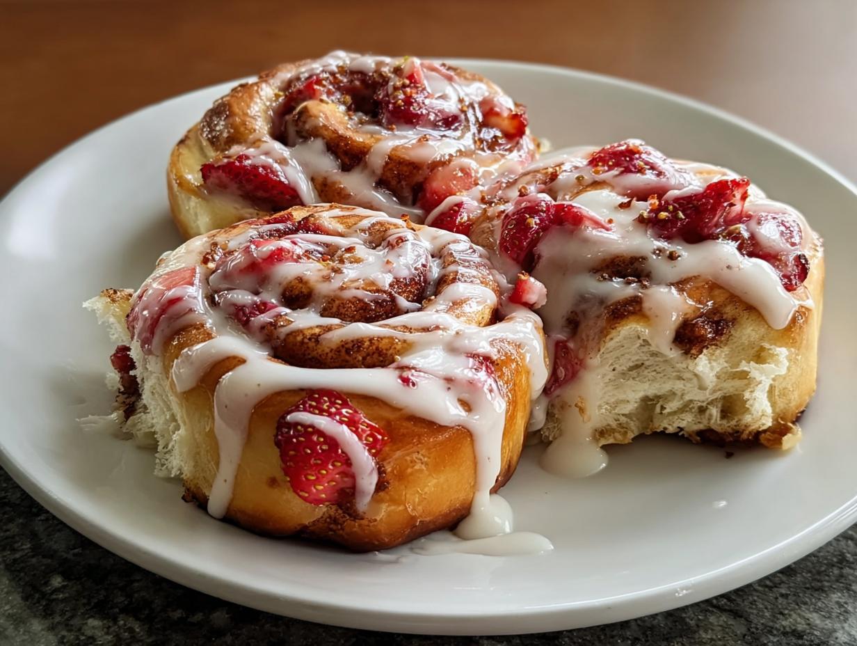 Amazing 4 Strawberry Cinnamon Rolls - Strawberry Cinnamon Rolls - additional detail