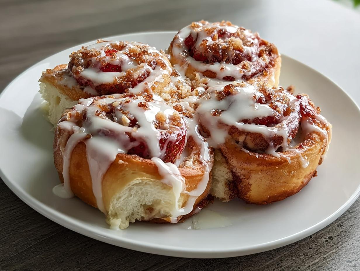 Strawberry Cinnamon Rolls
