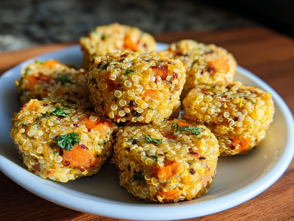 Veggie Quinoa Bites: Amazing 1-Pan Snack - Veggie Quinoa Bites - additional detail