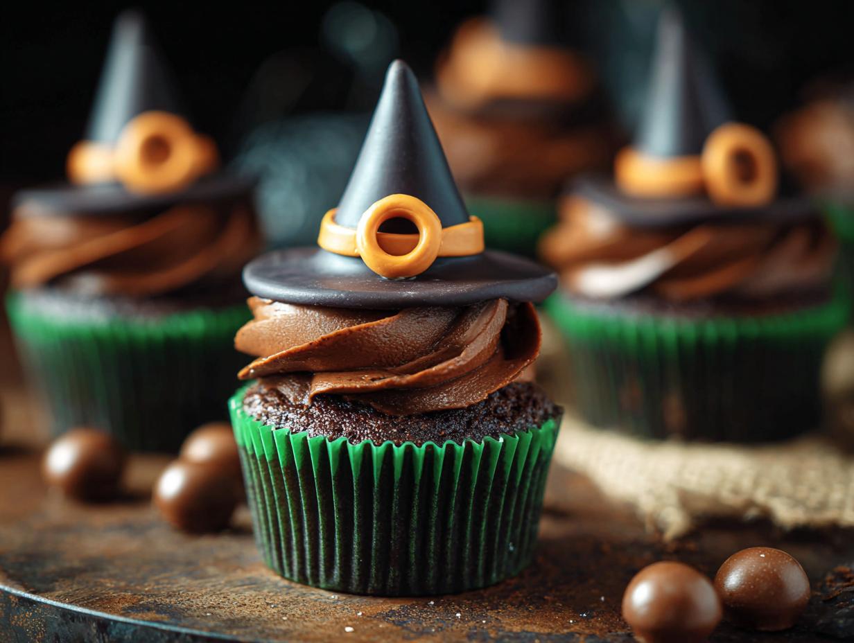 Witch Hat Cupcakes: 1 Easy Spooky Treat - Witch Hat Cupcakes - additional detail