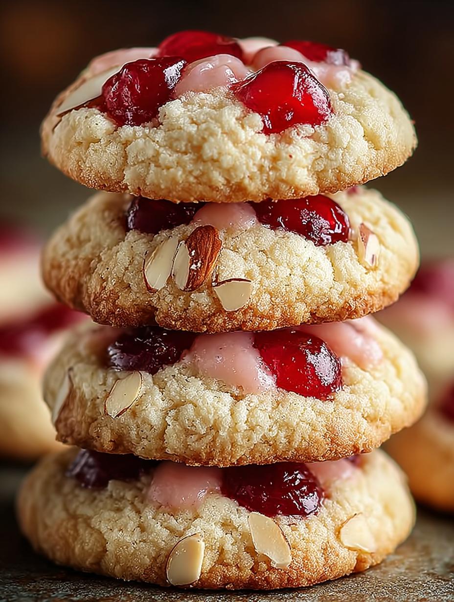 Almond Cherry Cookies