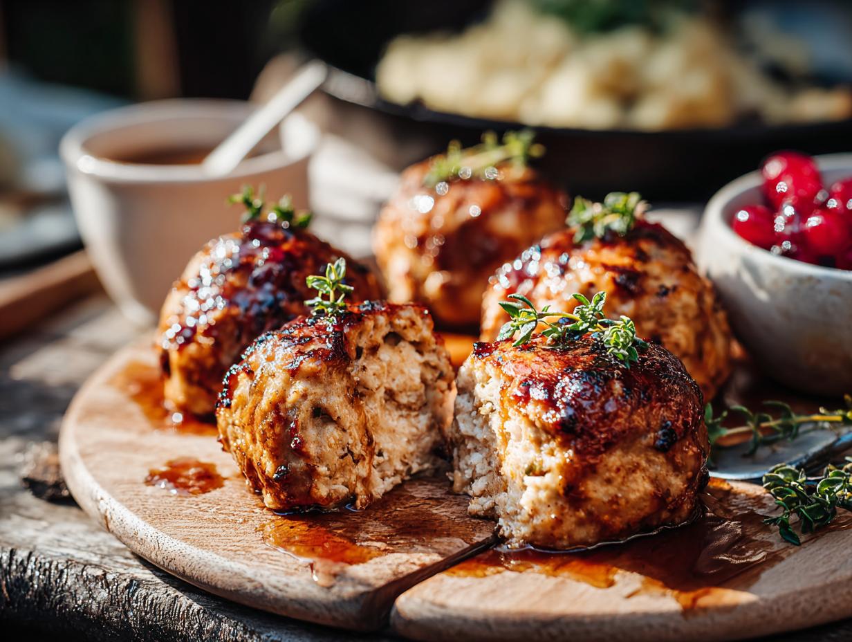 Apple Sage Turkey Meatballs