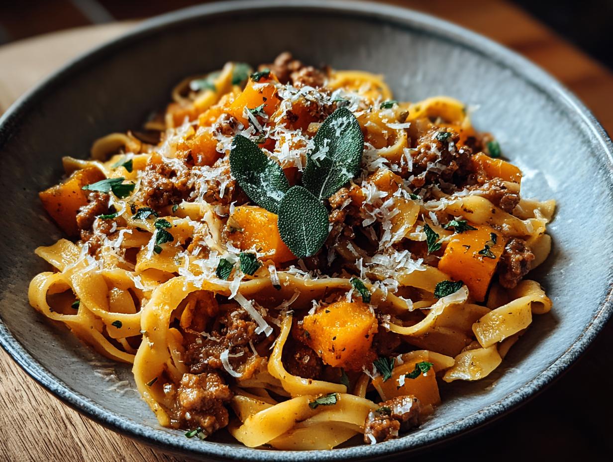 Autumn Sausage Pasta Squash: Cozy Fall Comfort - Autumn Sausage Pasta Squash - main visual representation