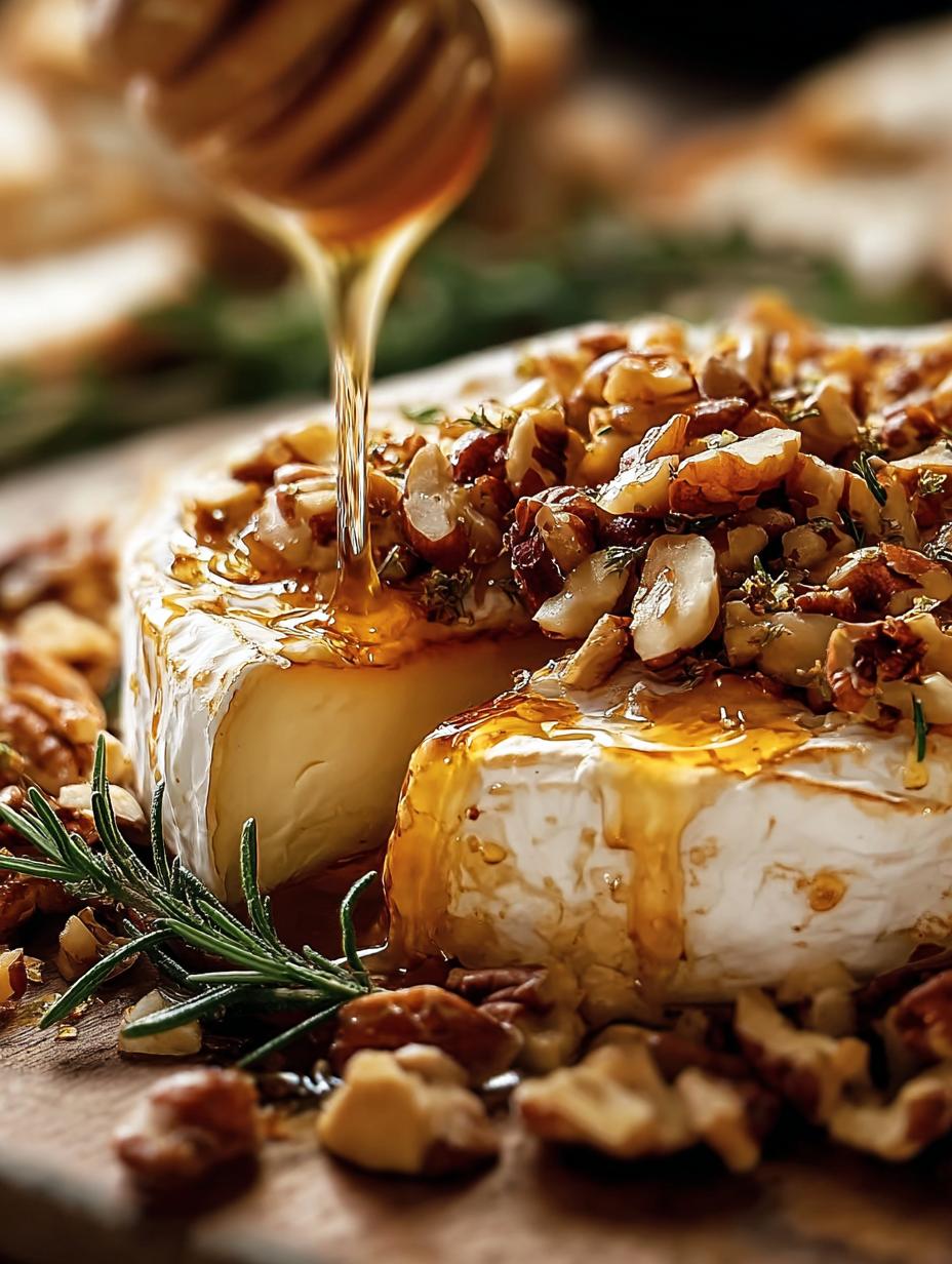 Baked Brie Honey Nuts