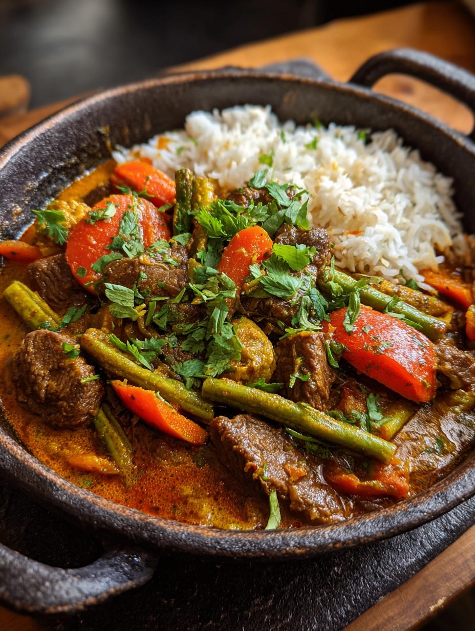 Beef Vegetable Curry: 1 Amazing Comfort Meal - Beef Vegetable Curry - main visual representation