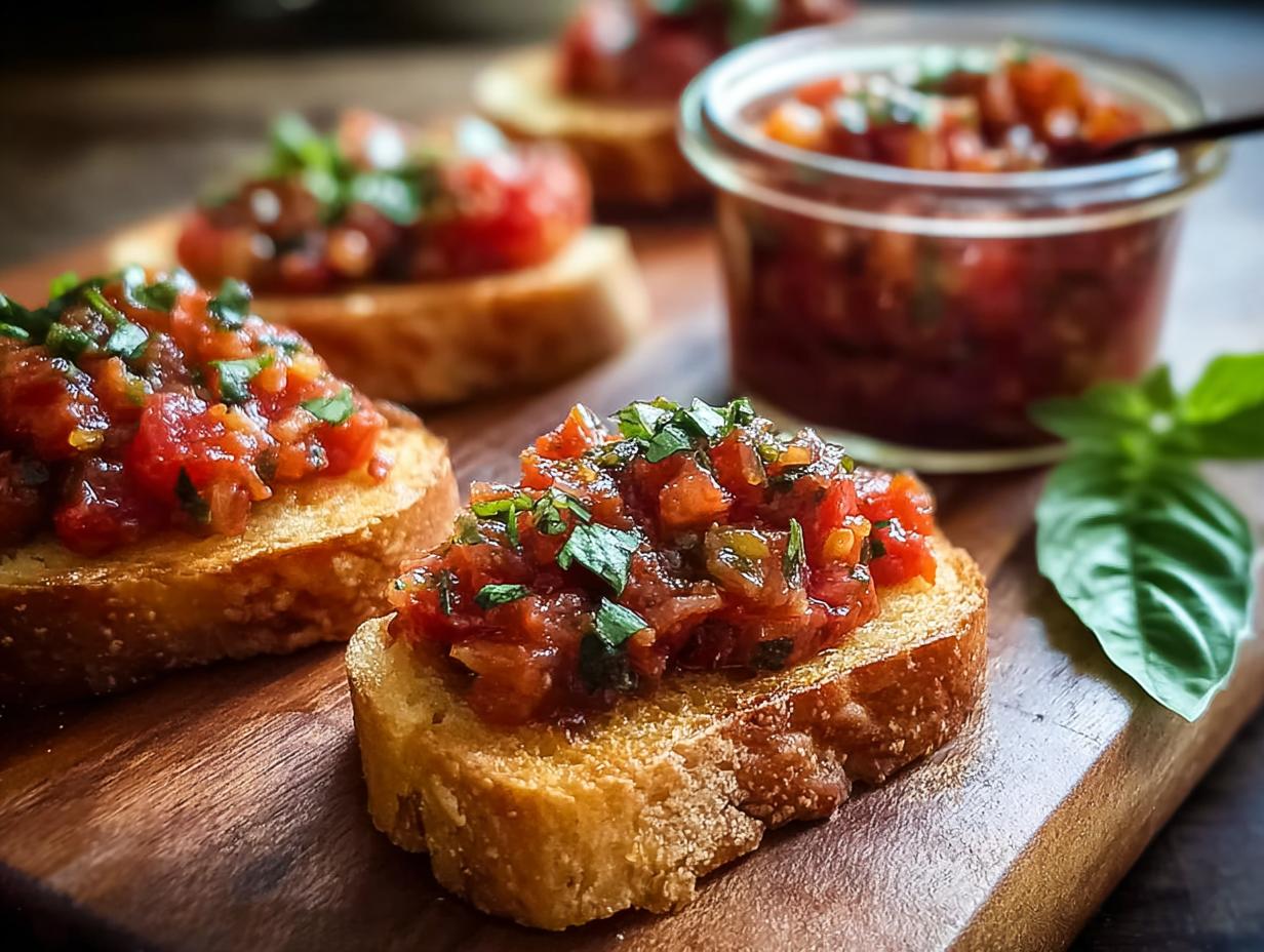 Canned Bruschetta: Amazing 10-Minute Appetizer - Canned Bruschetta - main visual representation