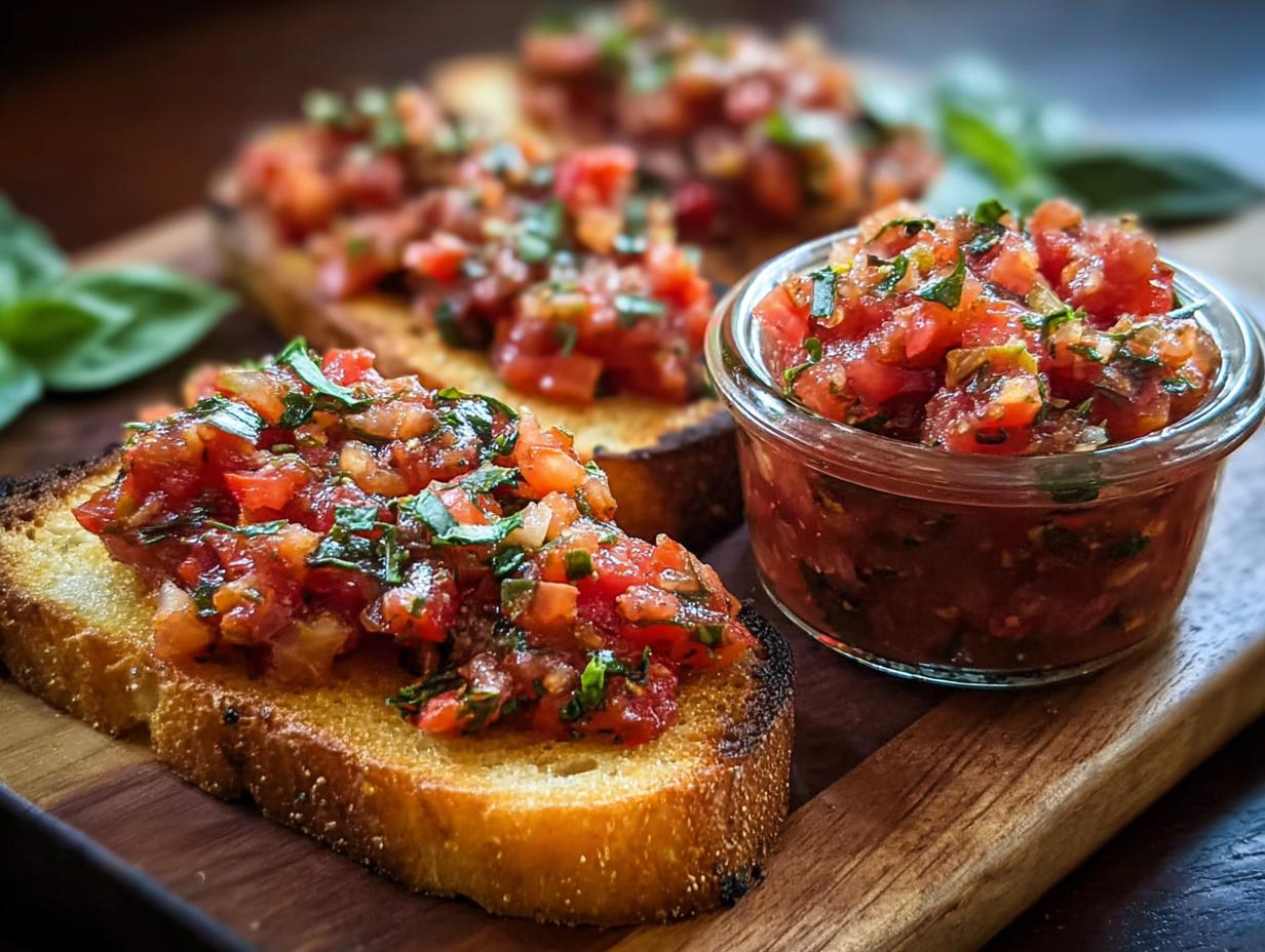 Canned Bruschetta: Amazing 10-Minute Appetizer - Canned Bruschetta - additional detail