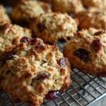 Cherry Chip Oat Scones