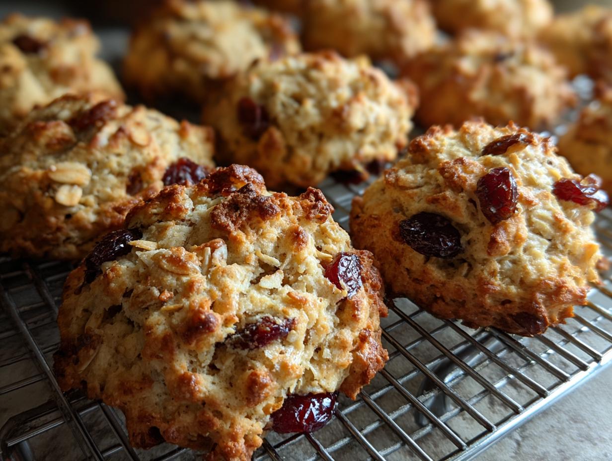 Cherry Chip Oat Scones