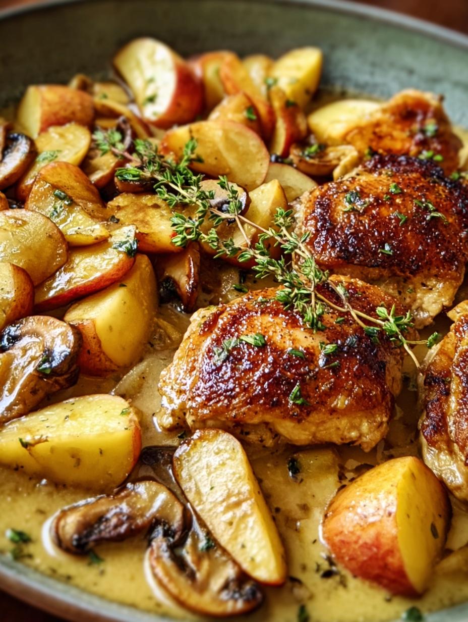 Chicken Normandy: 7 Glorious Steps 5 Chicken Normandy: 7 Glorious Steps - Chicken Normandy - additional detail