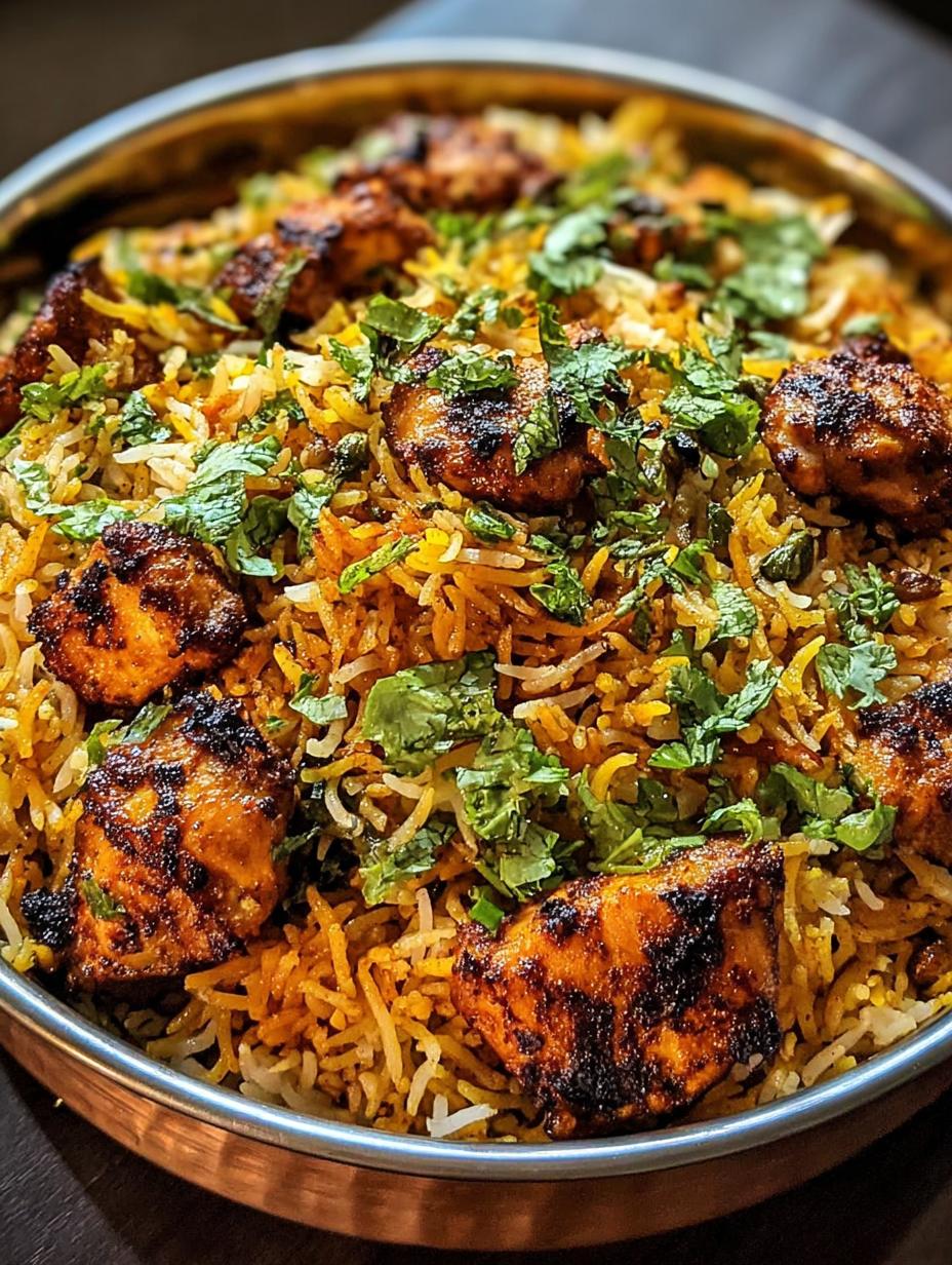 Chicken Tikka Biryani Delightful