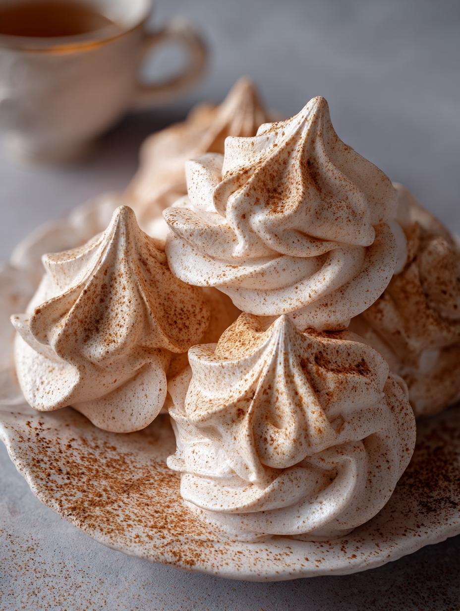 Cinnamon Maple Meringues: 4 Divine Bites 6 Cinnamon Maple Meringues: 4 Divine Bites - Cinnamon Maple Meringues - additional detail