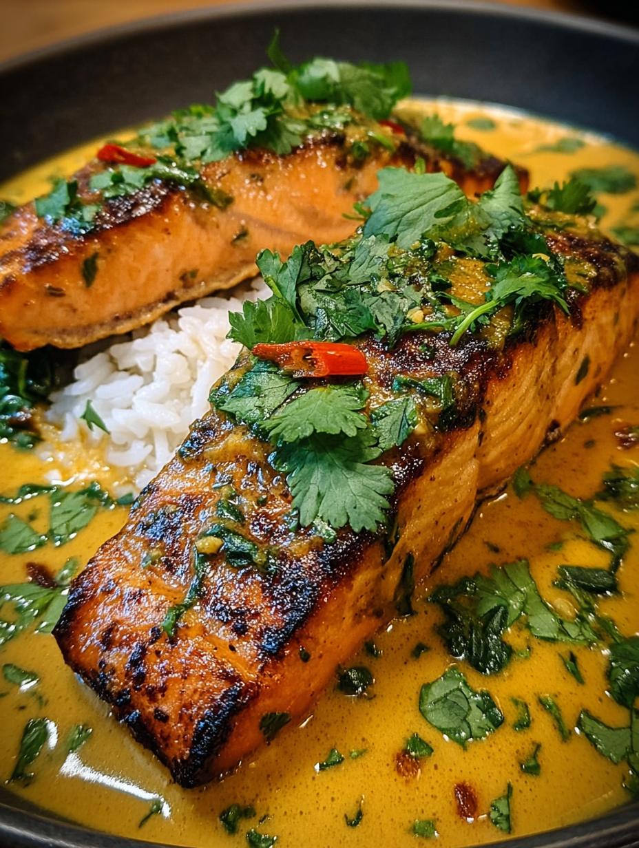 Coconut Curry Salmon Garlic
