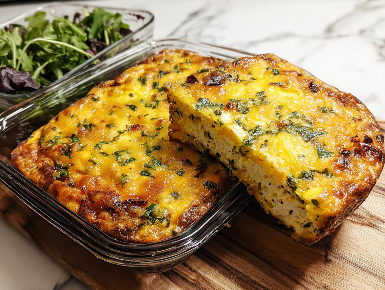 Amazing Cottage Cheese Egg Bake: 8 Servings - Cottage Cheese Egg Bake - additional detail