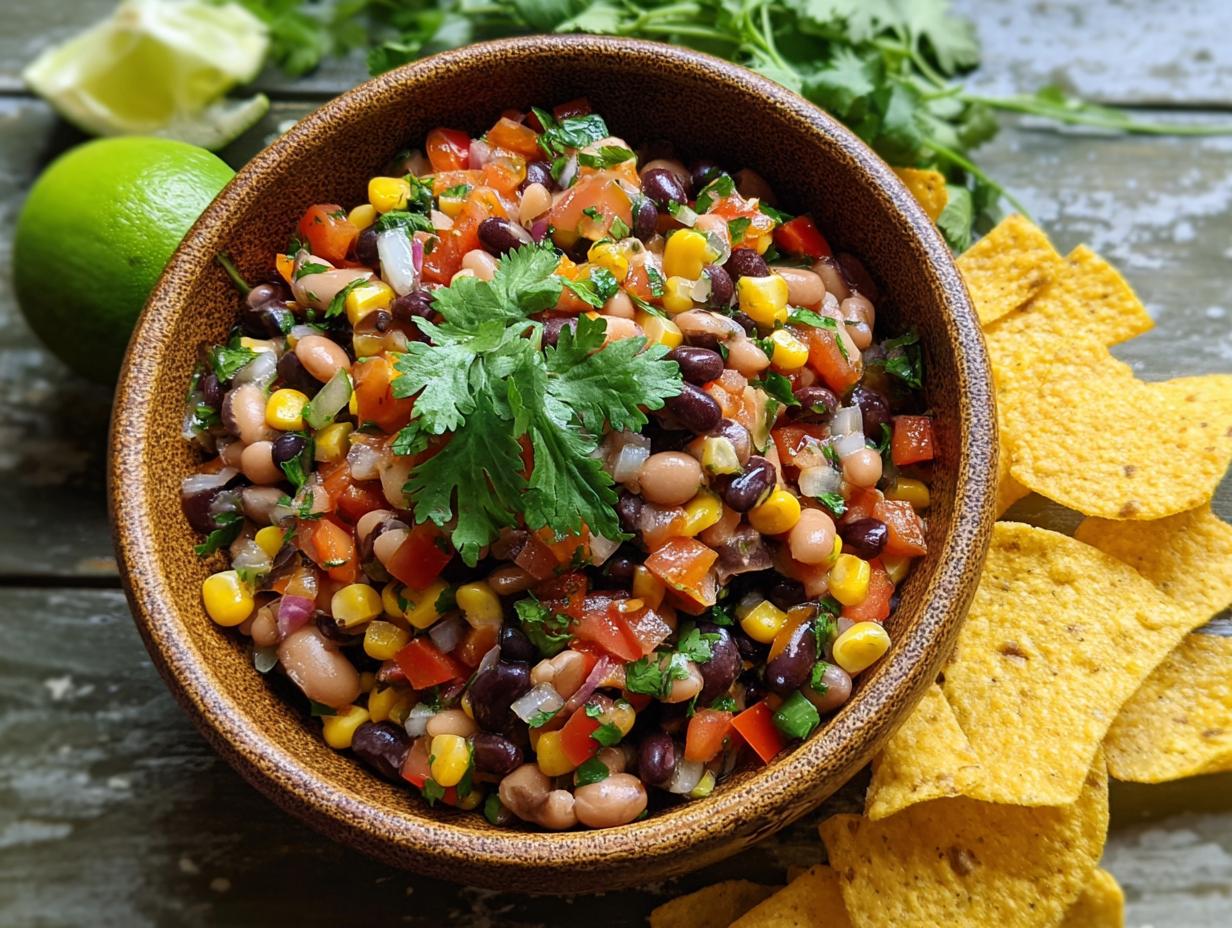 Cowboy Caviar: Best Flavorful Dip Recipe - Vibrant ingredients for Cowboy Caviar