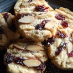 Cranberry Almond Shortbread Cookies