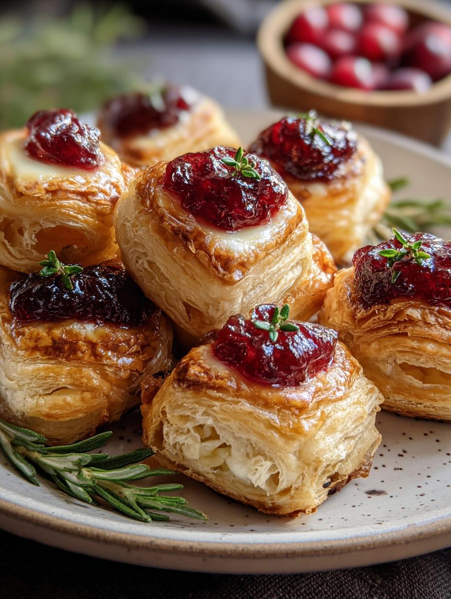 Cranberry Brie Bites
