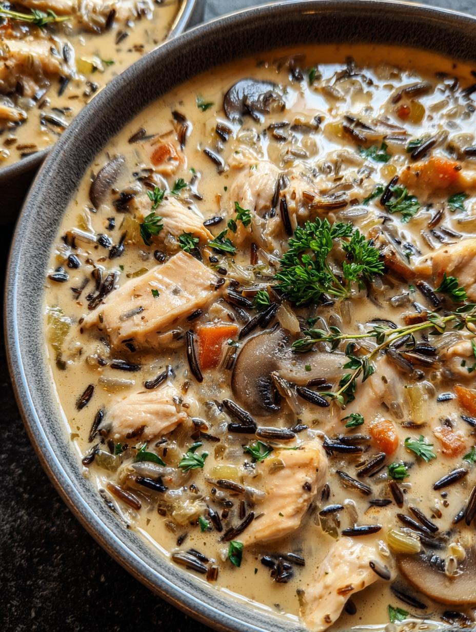 Perfect Creamy Mushroom Chicken Wild Rice Soup 5 Perfect Creamy Mushroom Chicken Wild Rice Soup - Creamy Mushroom Chicken Wild - main visual representation
