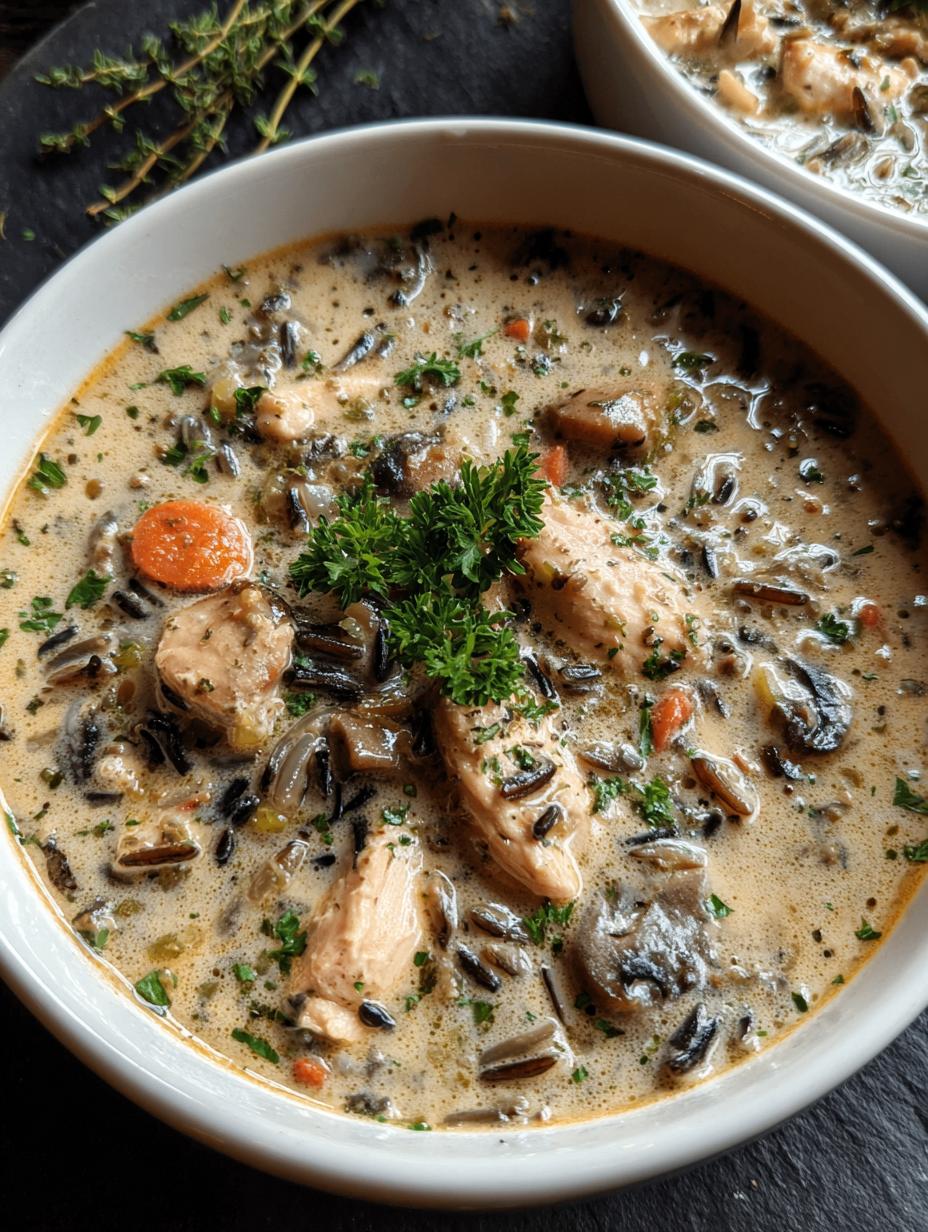 Perfect Creamy Mushroom Chicken Wild Rice Soup 6 Perfect Creamy Mushroom Chicken Wild Rice Soup - Creamy Mushroom Chicken Wild - additional detail