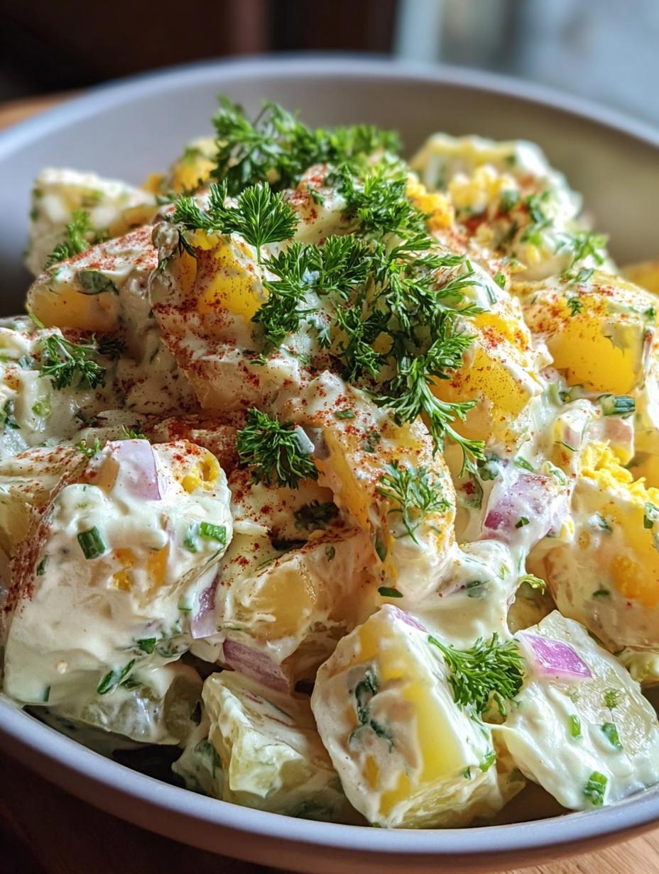 Classic Creamy Potato Salad: Simple, Delicious Comfort - Creamy Potato Salad - additional detail