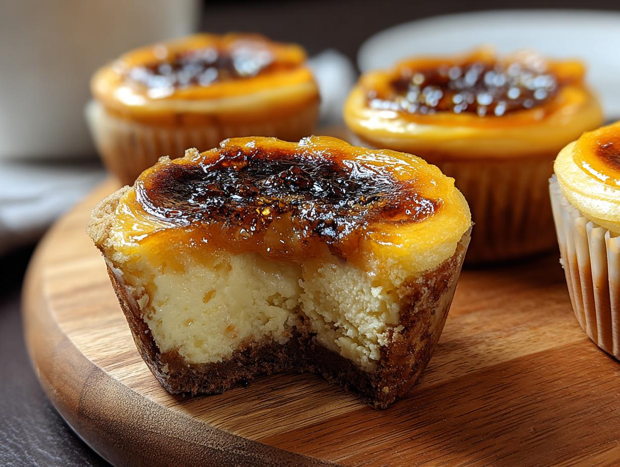Creme Brulee Cheesecake Cupcakes: 7 Amazing Tips 6 Creme Brulee Cheesecake Cupcakes - baked and chilling before topping