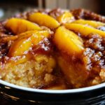 Crockpot Peach Cobbler