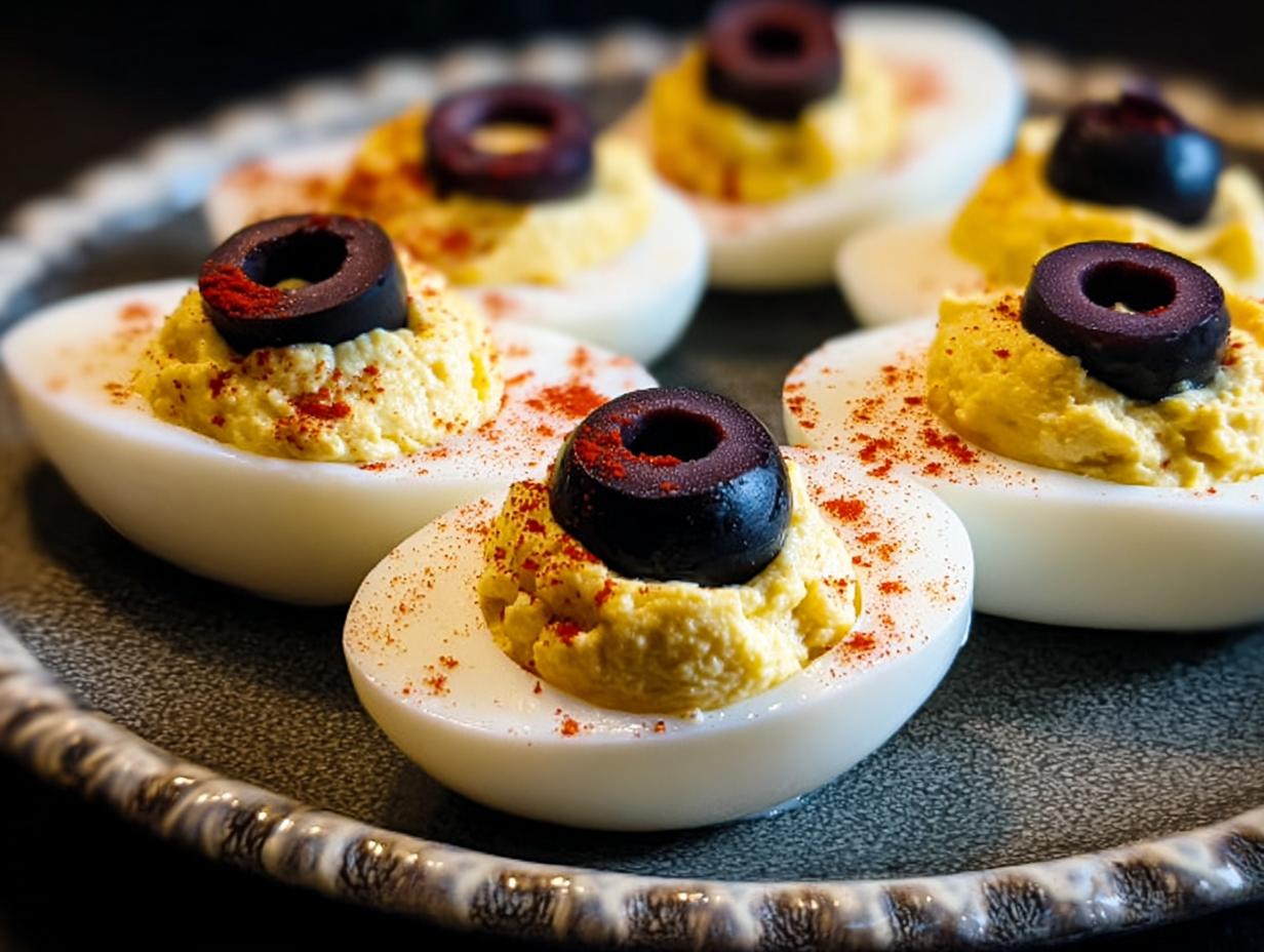 Deviled Egg Eyeballs Spooky
