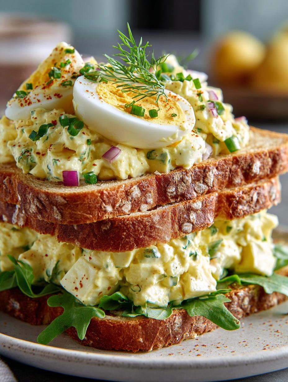 Deviled Egg Salad Sandwich