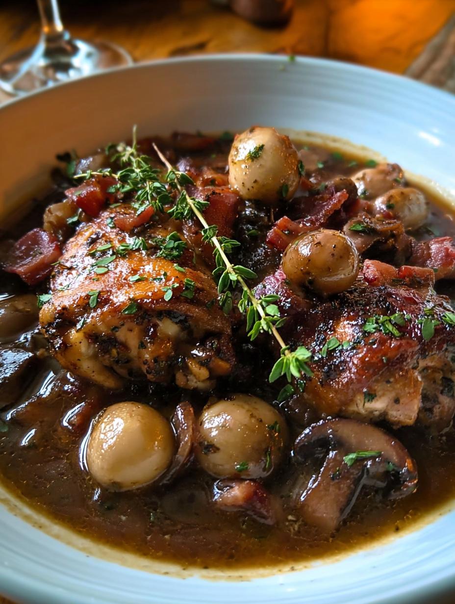 French Coq Vin: Rich Flavor in 1 Hour - French Coq Vin - additional detail