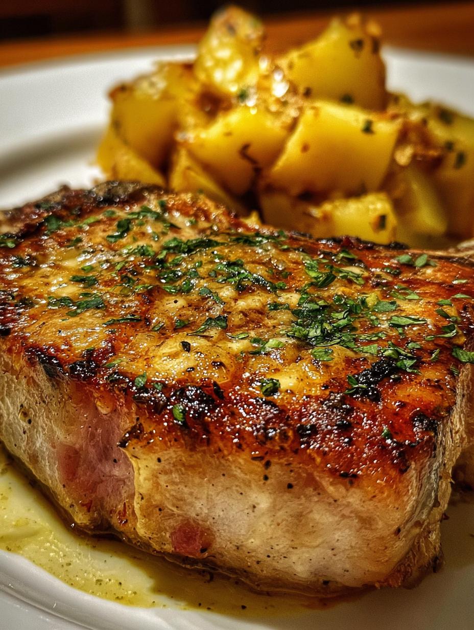 Amazing Garlic Butter Pork Chops in 30 Minutes 4 Amazing Garlic Butter Pork Chops in 30 Minutes - Garlic Butter Pork Chops - main visual representation